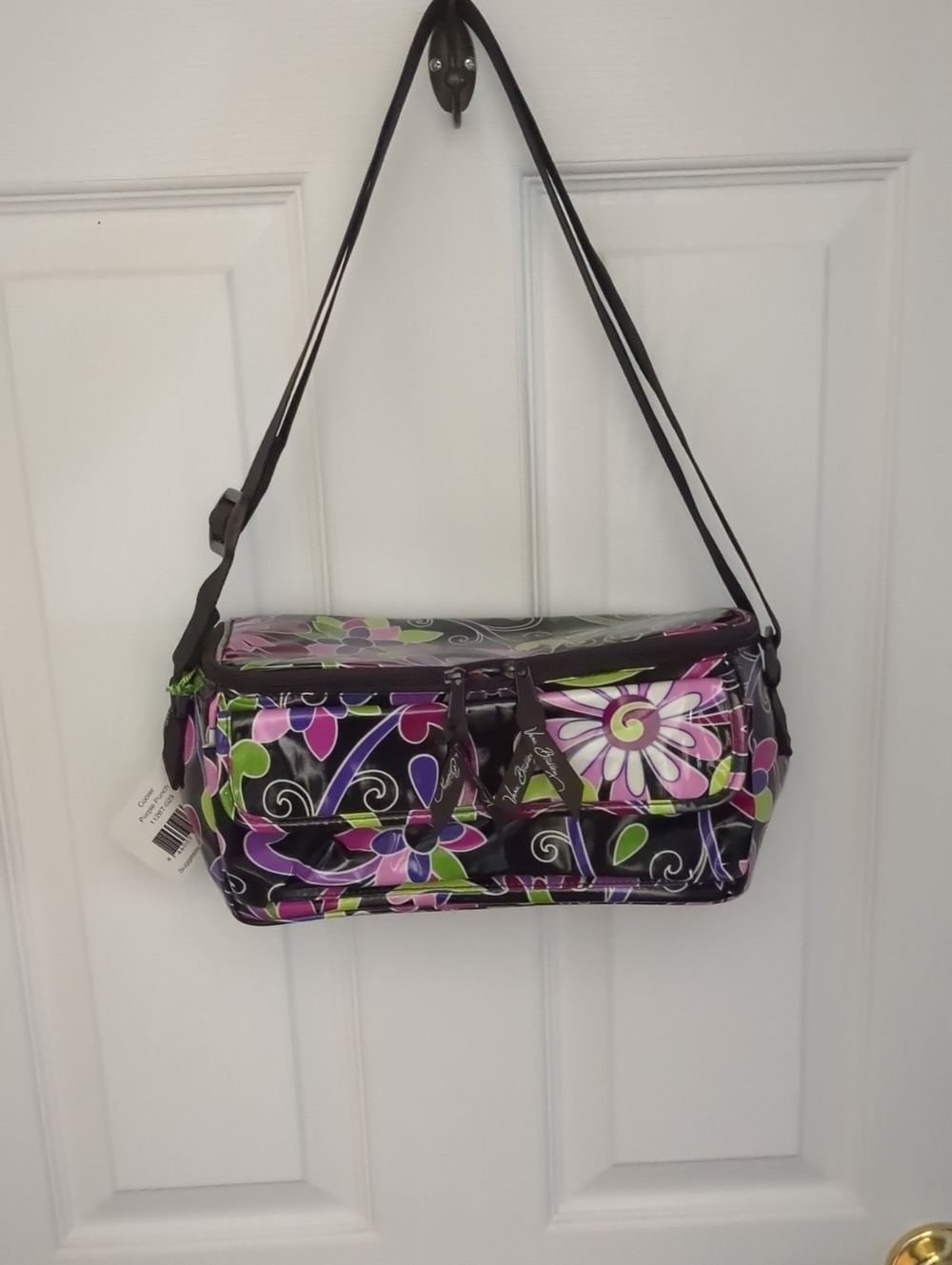 Vera Bradley Floral Cooler Bag in Purple, Pink and Green